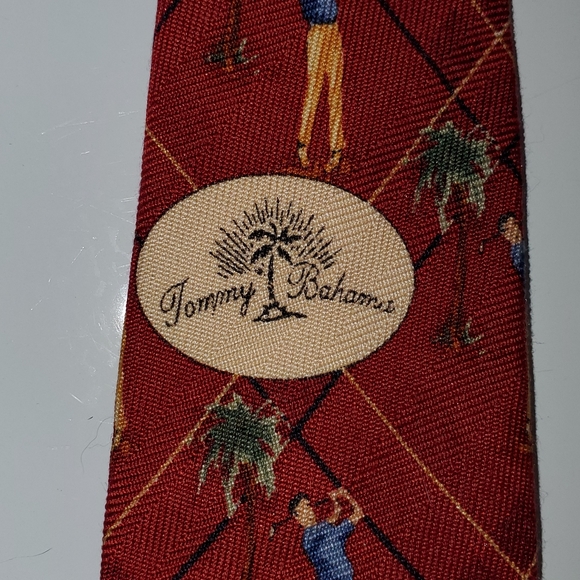 Tommy Bahama 100% Silk Neck Tie - Golf Pattern - Picture 3 of 6